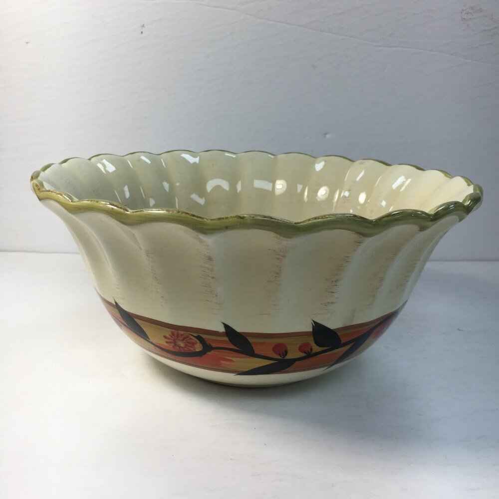 Certified International 11 Inch Sunflower Mixing Salad Bowl Margaret Le Van